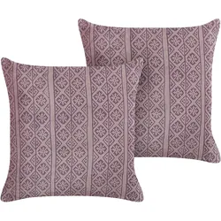 DEKOKISSEN 2er-Set Rosa 45/45 cm Silybum