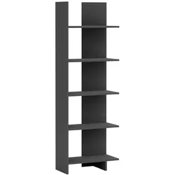 Helloshop26 - Bücherregal 176 x 62 x 29 cm grau