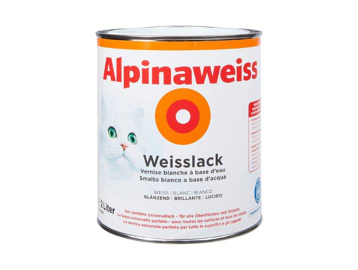 Alpina Weisslack Alpinaweiss 2 l Glänzend