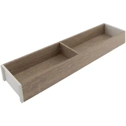 Blum Ambia-Line Schubkastenrahmen schmal - 472x100x50mm, Bardolino Eiche Stahl, Besteckkasten, Braun