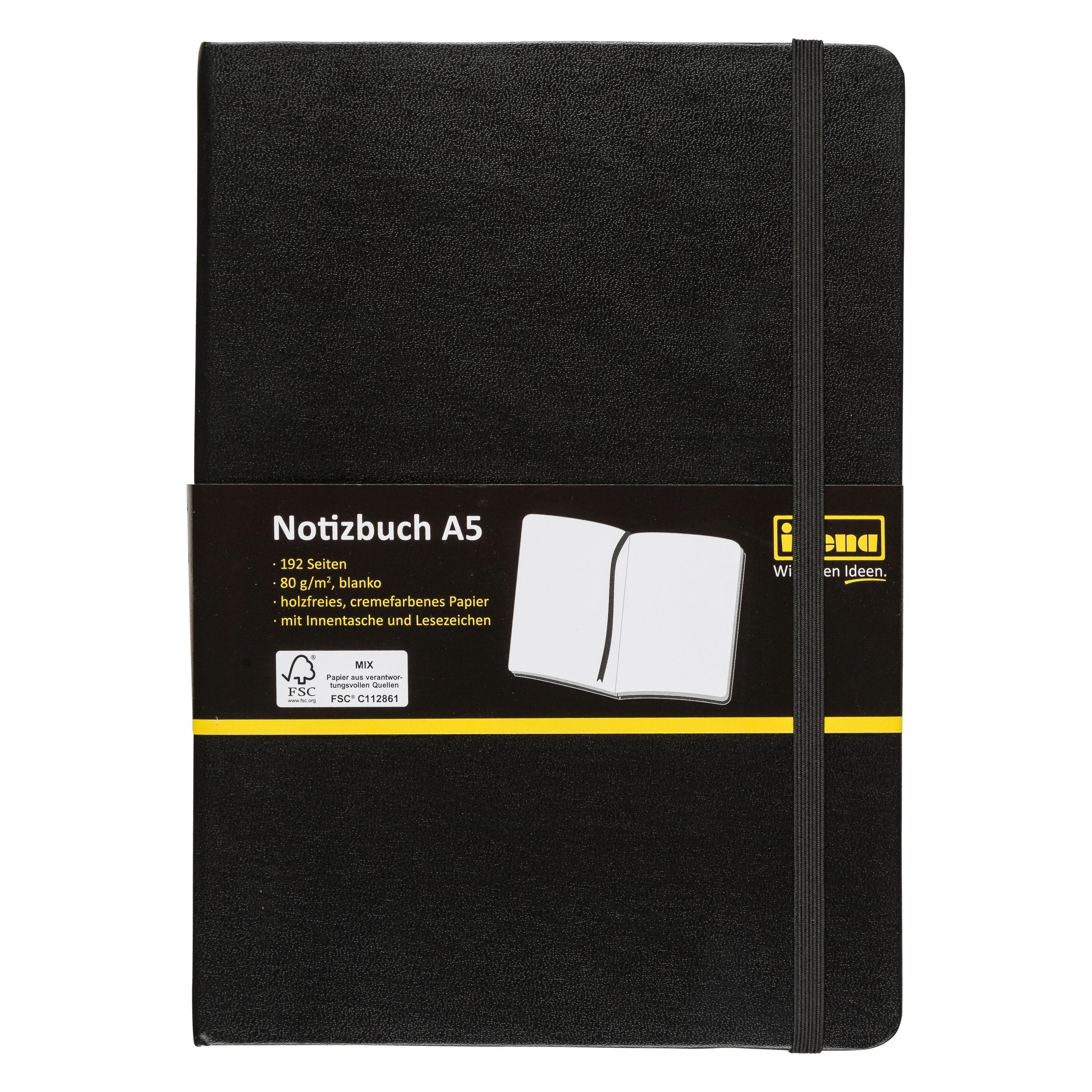 Idena Notizbuch (A5, Blanko, Harter Einband) (22657864)