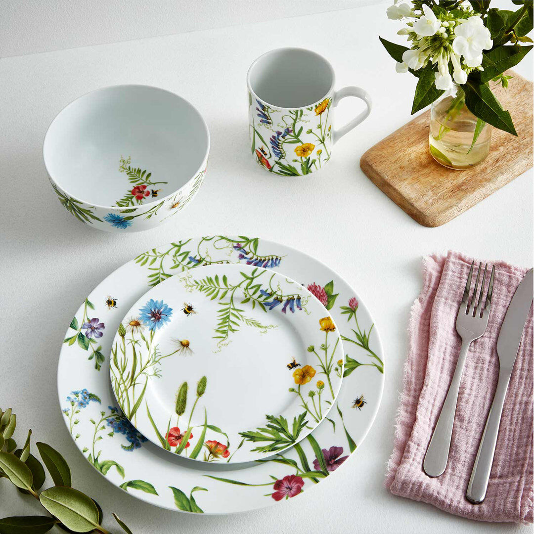 Portmeirion, Portmeirion Home - 16 Piece Bumble Bee Set, Service for 4 Multi 16