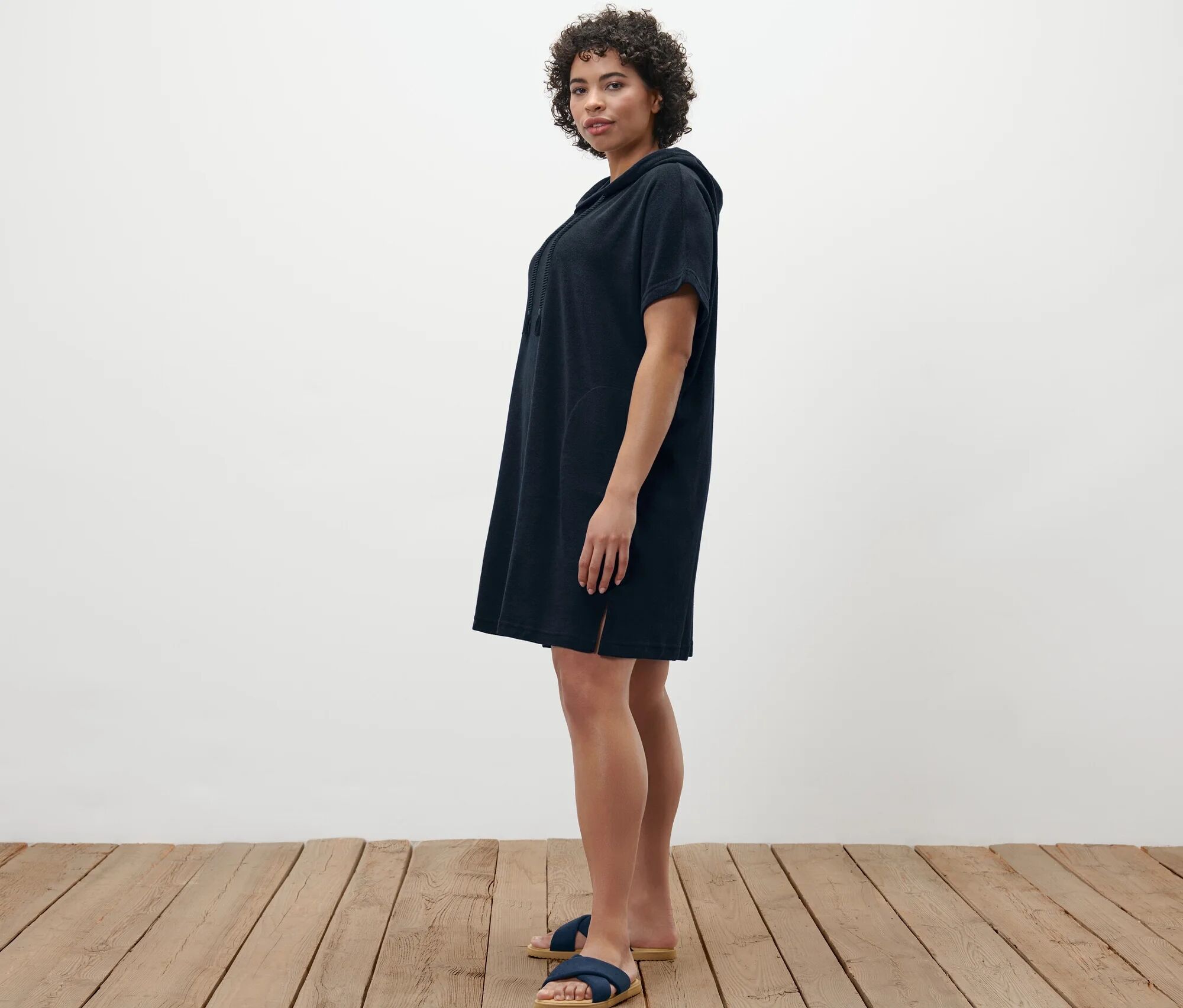 Tchibo - Frottee-Strandkleid - Damen - Gr. M - dunkelblau