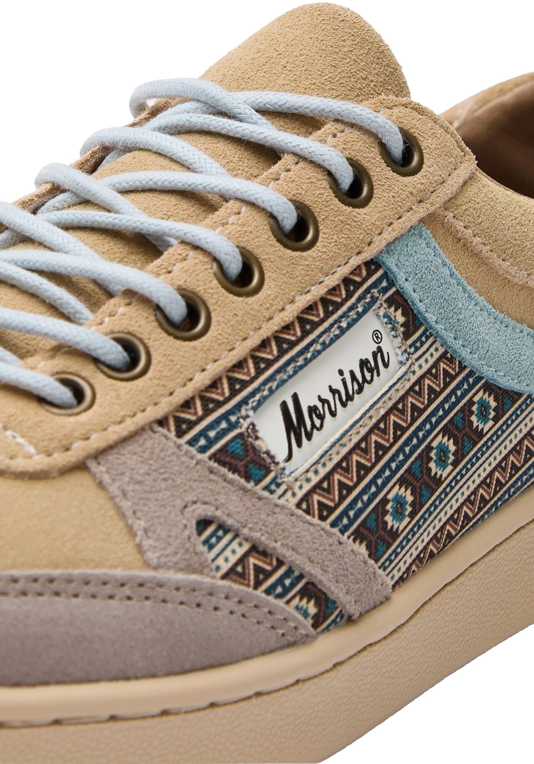Sneaker MORRISON "Morrison nineties", Herren, Gr. 43, beige, Leder, Schuhe Sneaker