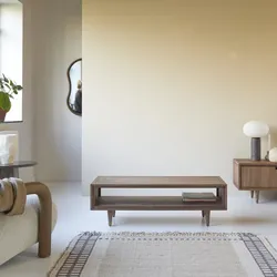 Couchtisch aus Nussbaumholz 120 x 50 Jonàk