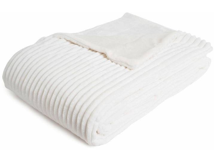 Wohndecke GÖZZE Cordoptik , beige (creme), B:150cm L:200cm, Kunstfaser, Wohndecken, Wohndecke, mit Glanzeffekt, Kuscheldecke