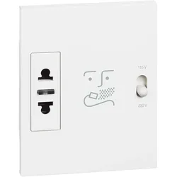 Legrand KW4177 LivingNow 3-modulige Rasiersteckdose in der Farbausführung White
