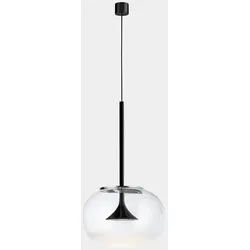 LEDS C4 Pendelleuchte ALIVE SINGLE WITH GLASS DIFUSOR LED 6,9W 2700K schwarz 454lm LEDS-00-6671-05-F1