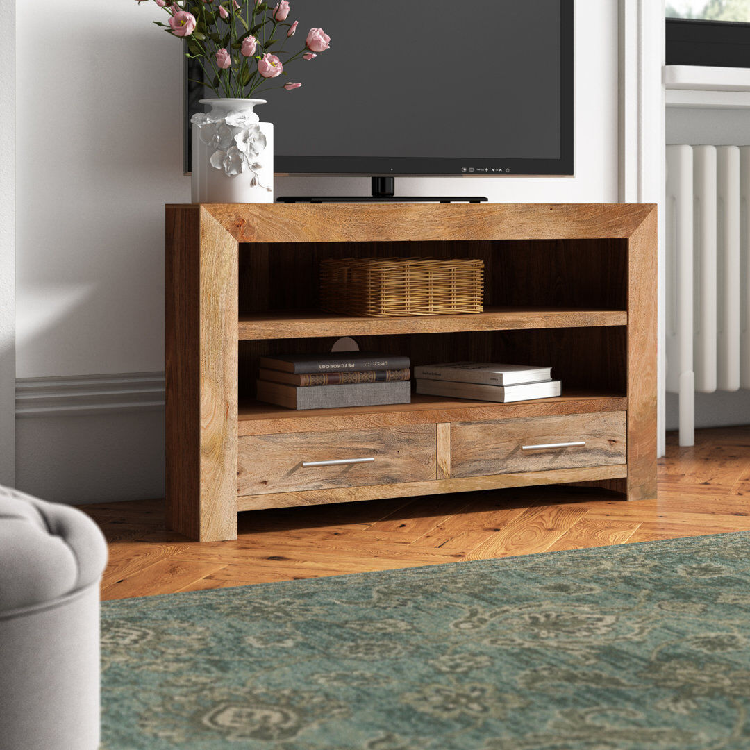 Gracie Oaks Beatrix TV Stand for TVs up to 43" Medium Wood;Natural Wood;Satin Lacquer 43"