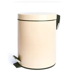 Excelsa Mülleimer Cleany Metall 5 Lt Sahne