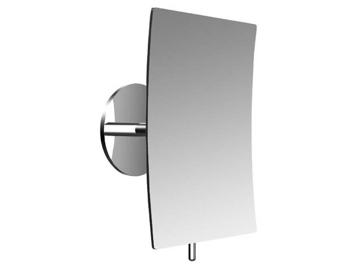 emco puree miroir adhésif\, carré\, avec poignée\, grossissement 3x\, chrome\, 109400130