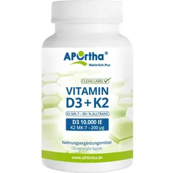 D3 10.000 Ie + K2 Mk-7 200 Ug Vegetarisch 120 ST