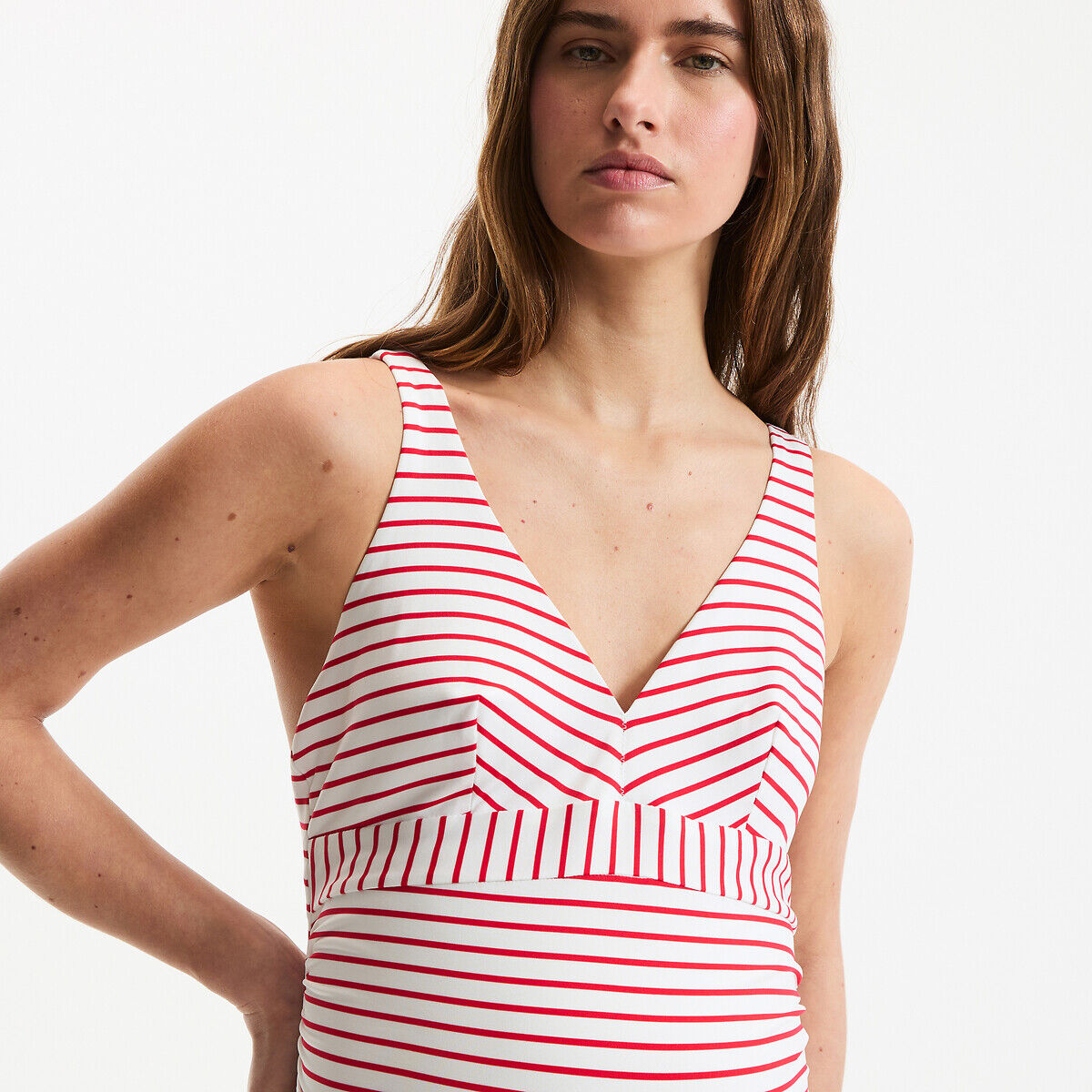 LA REDOUTE COLLECTIONS Maillot de bain 1 pièce de grossesse foulard à rayures