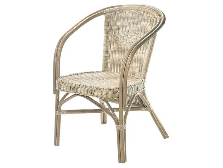 Kobolo Rattansessel Valencia Korbsessel Korbstuhl mit Armlehne