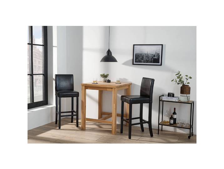 Barstuhl Nello (2er-Set) 43 x 109 x 54cm Braun