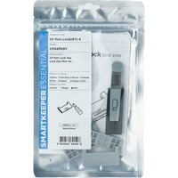 ESSENTIAL CF Port Lock (CF04) + Lock Key Mini (U04), Einsteckschloss Farbcode Grau, 4 Stück + 1 Schlüssel
