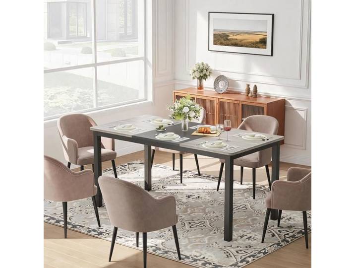 KOIOPLIE Bureau Informatique 160x80 cm Grand Bureau Ordinateur Moderne Minimaliste - Table de Travail Écriture Home Office - Gris