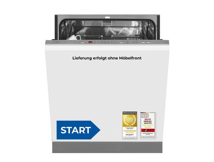 exquisit vollintegrierbarer Geschirrspüler EGSP56312-E-030E, 12 Maßgedecke, 6 Programme, Startzeitvorwahl, 12 Maßgedecke