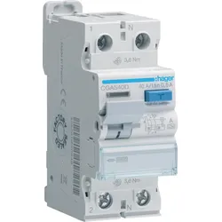 Hager CGA540D Fehlerstromschutzschalter 2 polig 10kA 40A 500mA Typ A