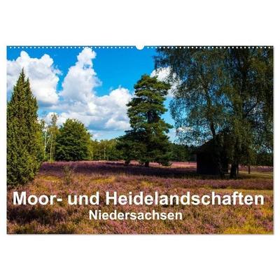 Moor- und Heidelandschaften Niedersachsen (Wandkalender 2027 DIN A2 quer), CALVENDO Monatskalender
