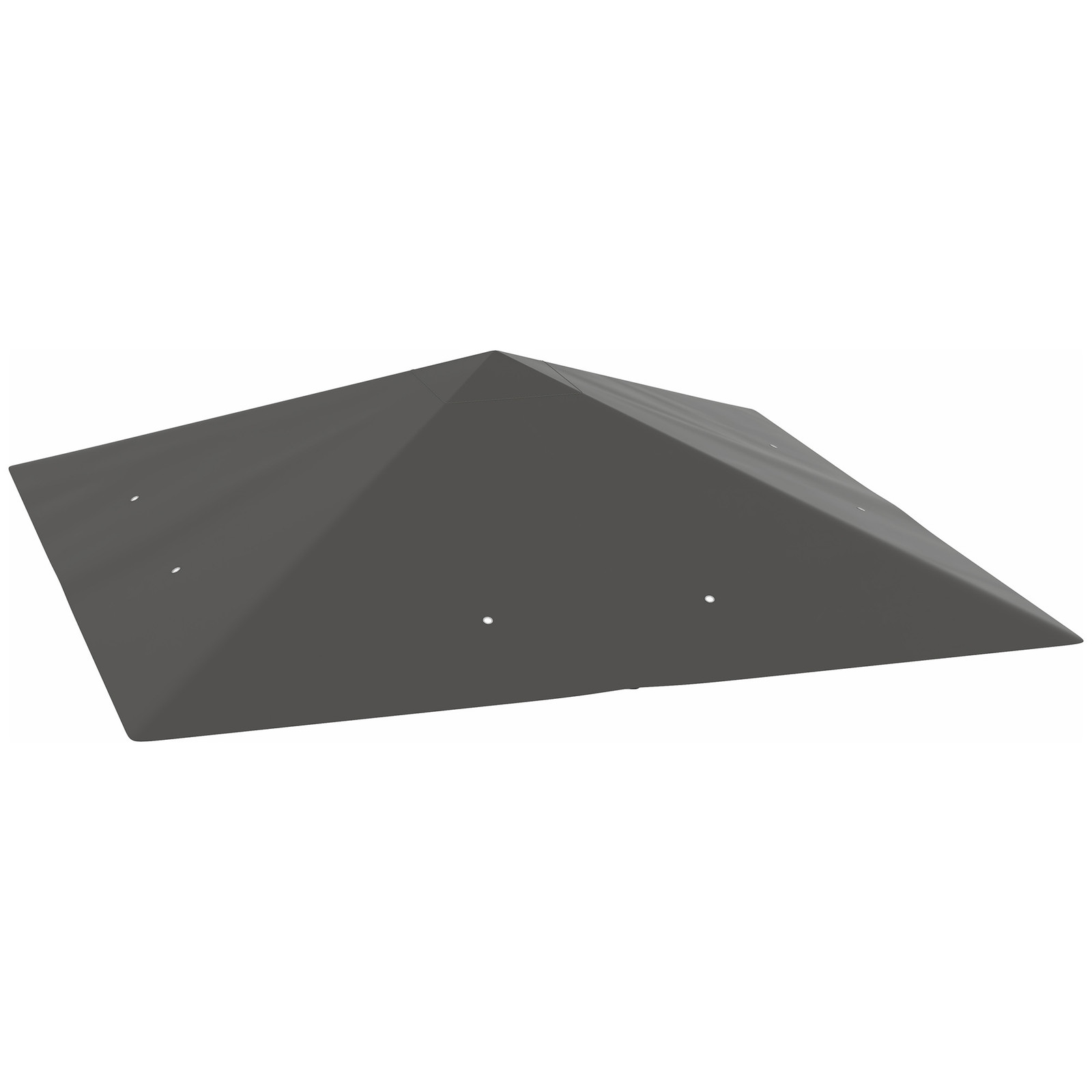 Outsunny Vervangend paviljoendak 3 x 3 m, Waterafstotend Oxford-stof UPF30+, Grijs