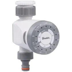 Bewässerungsuhr elektrische Zeitschaltuhr für Wasserhähne zur automatischen Bewässerungssteuerung WHITE LINE Bradas WL-3135