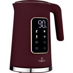 BerlingerHaus Wasserkocher BPA-frei, Cool-Touch-Gehäuse, digitaler Timer, LCD-Display, Temperaturvorwahl, Überhitzungsschutz Bordeaux Fassungsvermögen: 1.7 l BH/9735