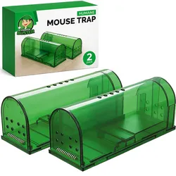 VerminBuster Humane Mausefalle – 2er-Pack – Lebendmausefalle – Mäuseabwehr