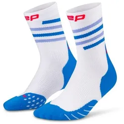 Cep Damen Core Run Edt. Spiral Mid Cut Socks blau