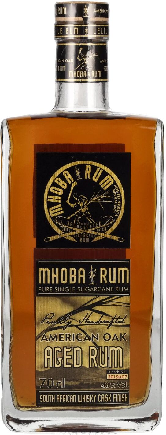 Mhoba Rum American Oak AGED Rum 43% Vol. 0,7l