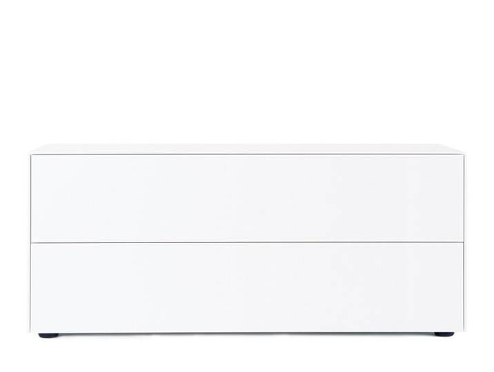TV-Schrank Connect weiß H 52 cm 2 Schübe matt 120x52x48