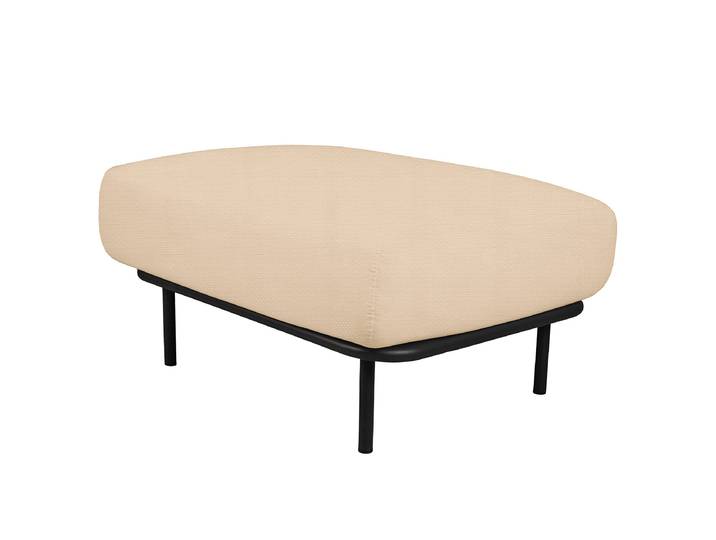 Tabouret de jardin Zuzu Fibre synthétique Beige/Beige 86 x 44 x 66cm