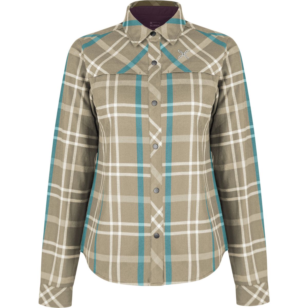 Montura Check Shirt Woman desert beige/crystal blue (036780) XS MQLC74W-0031-036780-XS