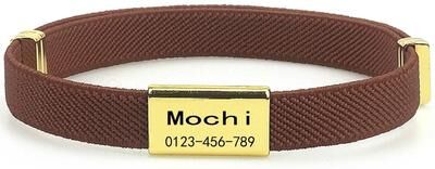 Uplifted Finds Scratch Resistant Engraved ID Cat Collar coffee And Tag