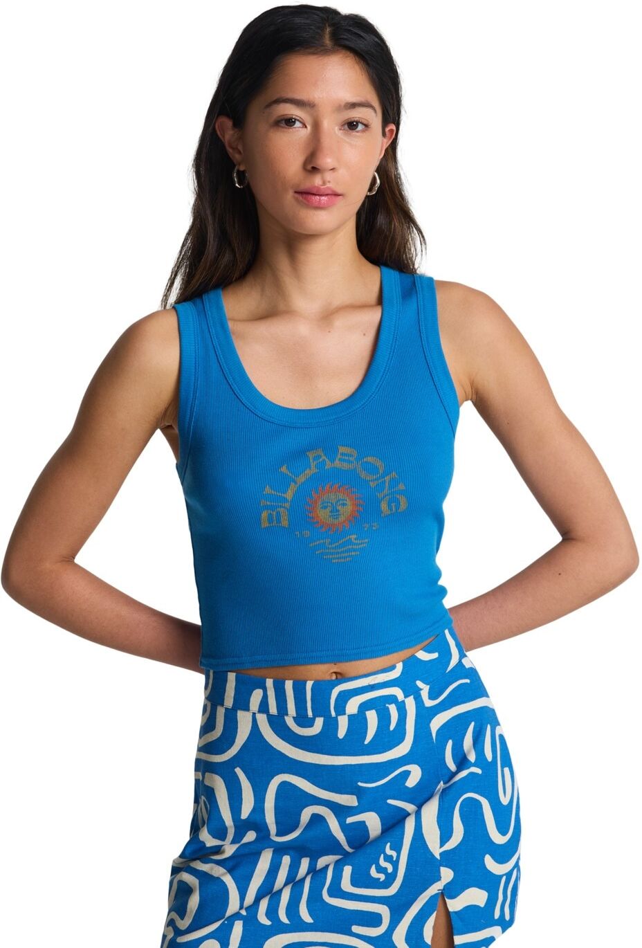 Tanktop BILLABONG "Sunset Horizons", Damen, Gr. L, blau, Obermaterial: 100% Baumwolle., Tops Tanktop