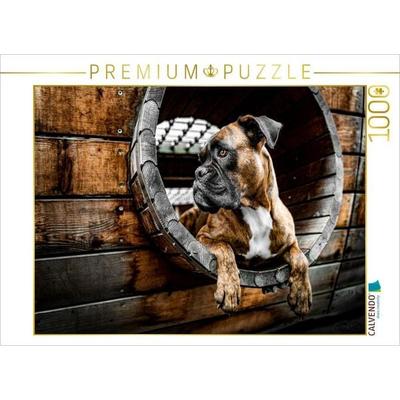 CALVENDO Puzzle Holz, Stahl und Boxerblick | 1000 Teile Lege-Größe 64x48cm Foto-Puzzle für glückliche Stunden, Sonstige von , Calvendo Puzzle