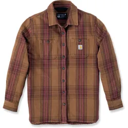 Carhartt Twill Plaid, Hemd Damen - Hellbraun/Hellrot - XS