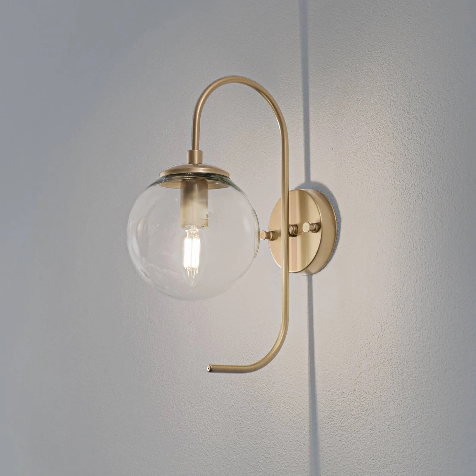 Opviq Hanglamp Jewel, goud/messing, Glas, Dimbaar