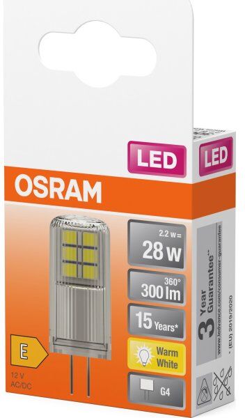 Osram Led Specialpære G4, 2,6w=30w