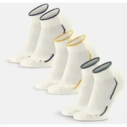 TENNIS QUARTER SOCKEN - 3-Pack - Naturweiß/Marineblau | Naturweiß/Senfgelb | Naturweiß/Dunkelgrün - 39-42