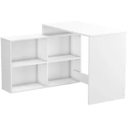 ECKSCHREIBTISCH mit umkehrbarer Ausrichtung, 4 Fächer, L111,9 cm - Corner