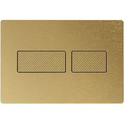 Tece solid WC-Betätigungsplatte, Messing gebürstet mit Rautenstruktur, 9240436 9240436