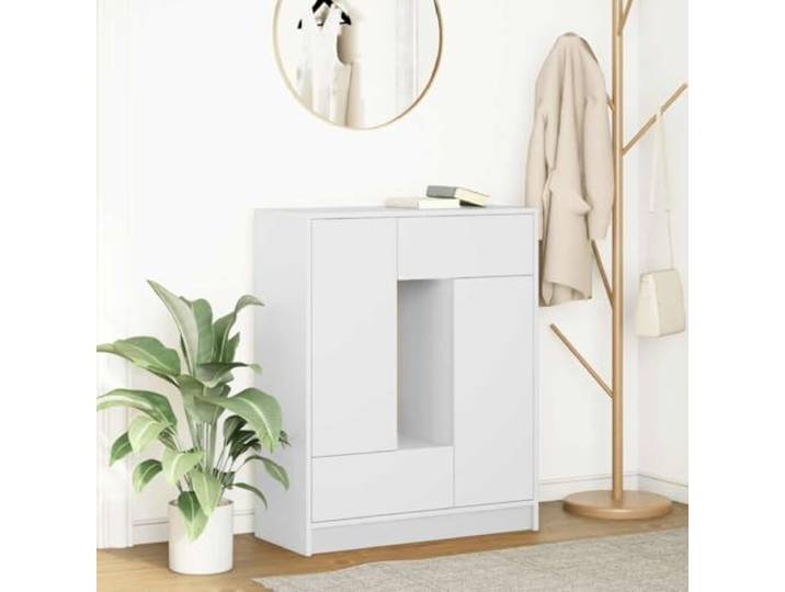 HEFZGDB Aufbewahrungsschrank für Wohnzimmer Sideboard mit Schubladen und Türen Weißes Sideboard mit Schubladen und Stauraum für Flur