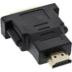 INLINE HDMI-DVI Adapter, HDMI Stecker auf DVI Buchse, 4K2K kompatibel, vergoldete Kontakte