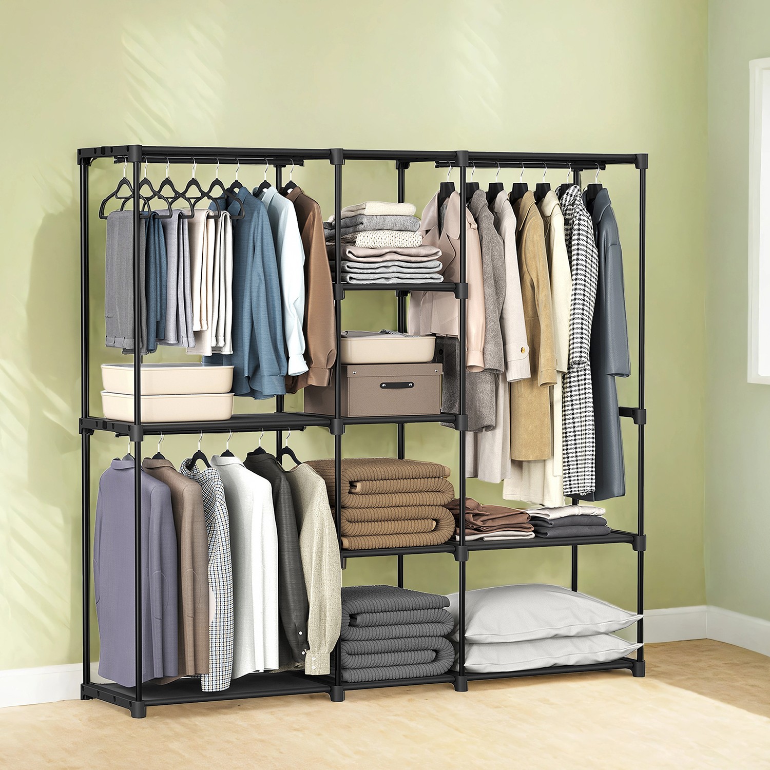 SONGMICS Freistehende Garderobe RYGB35037B02