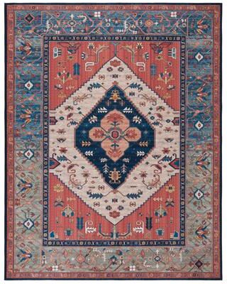 SAFAVIEH Tucson Machine Washable Slip Resistant Emiri Traditional Rug