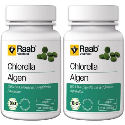 Raab Vitalfood Chlorella Bio Tabletten 2x 2x200 St