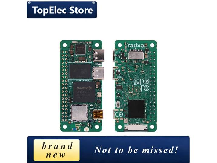 Carte de développement mini haute performance TopElec RADXA ZERO 3W Quad-core avec puce RK3566 Cortex ® ‑A55