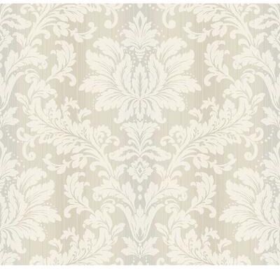 Seabrook Designs Bronte Damask Unpasted Wallpaper