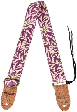 Cascha Ukulele Strap Mauve Leaves Veg Mauve Leaves
